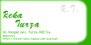 reka turza business card